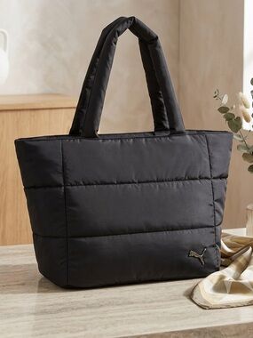 PUMA Puffer Quilted Y2K Streetware Tote Bag Laptop & Trolley Sleeve - 942589-01